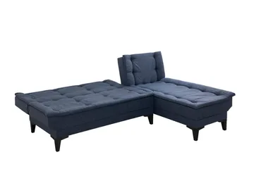 Hunterville Bäddsoffa m. Divan 4-sits - Marinblå - Möbler - Soffa - Bäddsoffa - Bäddsoffa divan