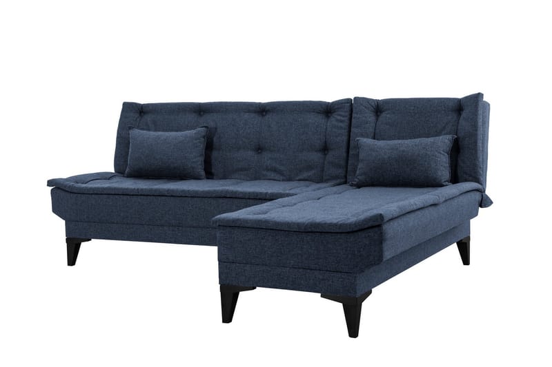 Hunterville Bäddsoffa m. Divan 4-sits - Marinblå - Möbler - Soffa - Bäddsoffa - Bäddsoffa divan