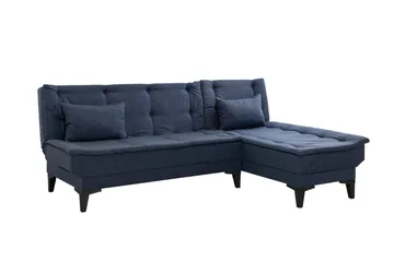 Hunterville Bäddsoffa m. Divan 4-sits - Marinblå - Möbler - Soffa - Bäddsoffa - Bäddsoffa divan