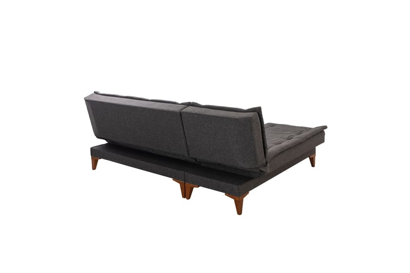 Hunterville Vänster L-formad Längsbäddad Bäddsoffa 107x225 cm i Tyg - Antracit - Möbler - Soffa - Bäddsoffa - Bäddsoffa divan
