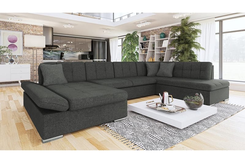 Jampra 4-sits Bäddsoffa Universal - Grå - Möbler - Soffa - Bäddsoffa - Bäddsoffa divan