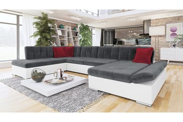 Jampra 8-sits Bäddsoffa Universal - Vit/Grå - Möbler - Soffa - Bäddsoffa - Bäddsoffa divan