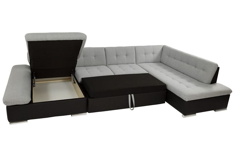 Jampra 8-sits Bäddsoffa Universal - Vit/Grå - Möbler - Soffa - Bäddsoffa - Bäddsoffa divan