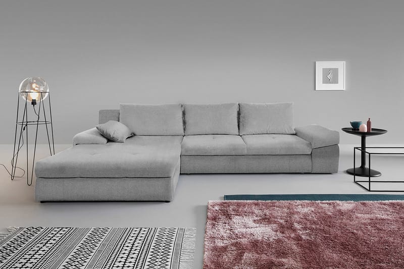 Julissa Hörnsoffa - Grå - Möbler - Soffa - Bäddsoffa - Bäddsoffa divan