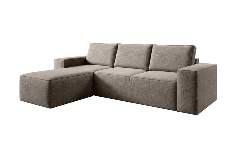 Kamli Bäddsoffa m. Divan med Förvaring - Beige - Möbler - Soffa - Bäddsoffa - Bäddsoffa divan