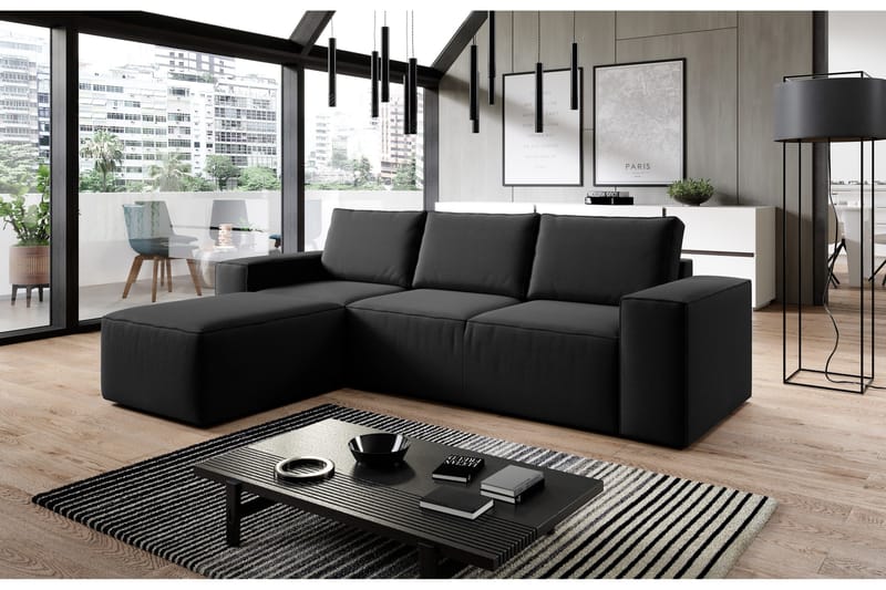 Kamli Bäddsoffa m. Divan med Förvaring - Beige - Möbler - Soffa - Bäddsoffa - Bäddsoffa divan