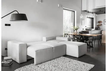 Kamli Bäddsoffa m. Divan med Förvaring - Beige - Möbler - Soffa - Bäddsoffa - Bäddsoffa divan