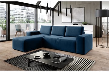 Kamli Bäddsoffa m. Divan med Förvaring - Blå - Möbler - Soffa - Bäddsoffa - Bäddsoffa divan
