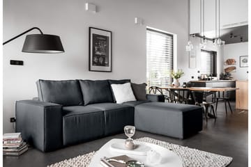 Kamli Bäddsoffa m. Divan med Förvaring - Blå - Möbler - Soffa - Bäddsoffa - Bäddsoffa divan