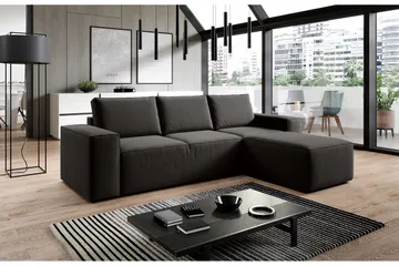 Kamli Bäddsoffa m. Divan med Förvaring - Brun - Möbler - Soffa - Bäddsoffa - Bäddsoffa divan
