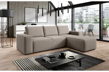 Kamli Bäddsoffa m. Divan med Förvaring - Brun - Möbler - Soffa - Bäddsoffa - Bäddsoffa divan