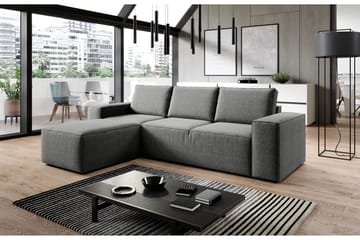 Kamli Bäddsoffa m. Divan med Förvaring - Grå - Möbler - Soffa - Bäddsoffa - Bäddsoffa divan