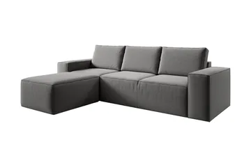 Kamli Bäddsoffa m. Divan med Förvaring - Grå - Möbler - Soffa - Bäddsoffa - Bäddsoffa divan