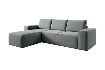 Kamli Bäddsoffa m. Divan med Förvaring - Grå - Möbler - Soffa - Bäddsoffa - Bäddsoffa divan