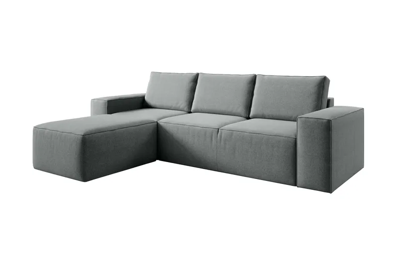 Kamli Bäddsoffa m. Divan med Förvaring - Grå - Möbler - Soffa - Bäddsoffa - Bäddsoffa divan