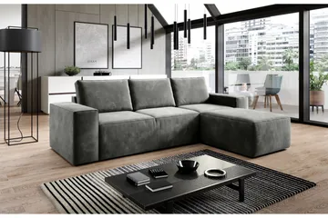 Kamli Bäddsoffa m. Divan med Förvaring - Grå - Möbler - Soffa - Bäddsoffa - Bäddsoffa divan