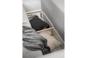 Kamli Bäddsoffa m. Divan med Förvaring - Ljusgrå - Möbler - Soffa - Bäddsoffa - Bäddsoffa divan