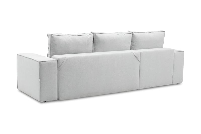 Kamli Bäddsoffa m. Divan med Förvaring - Ljusgrå - Möbler - Soffa - Bäddsoffa - Bäddsoffa divan