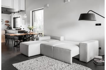 Kamli Bäddsoffa m. Divan med Förvaring - Ljusgrå - Möbler - Soffa - Bäddsoffa - Bäddsoffa divan