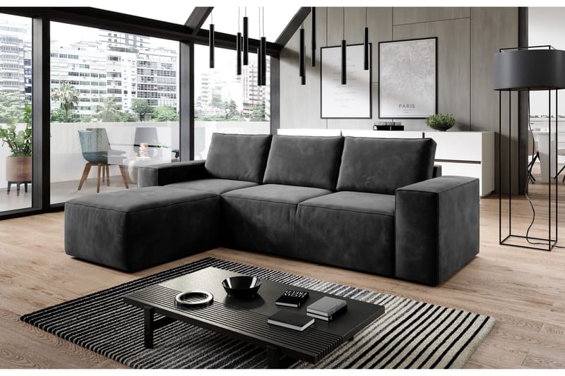 Kamli Bäddsoffa m. Divan med Förvaring - Ljusgrön - Möbler - Soffa - Bäddsoffa - Bäddsoffa divan
