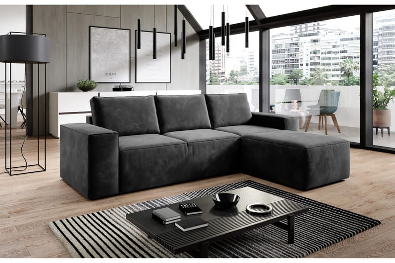Kamli Bäddsoffa m. Divan med Förvaring - Ljusgrön - Möbler - Soffa - Bäddsoffa - Bäddsoffa divan