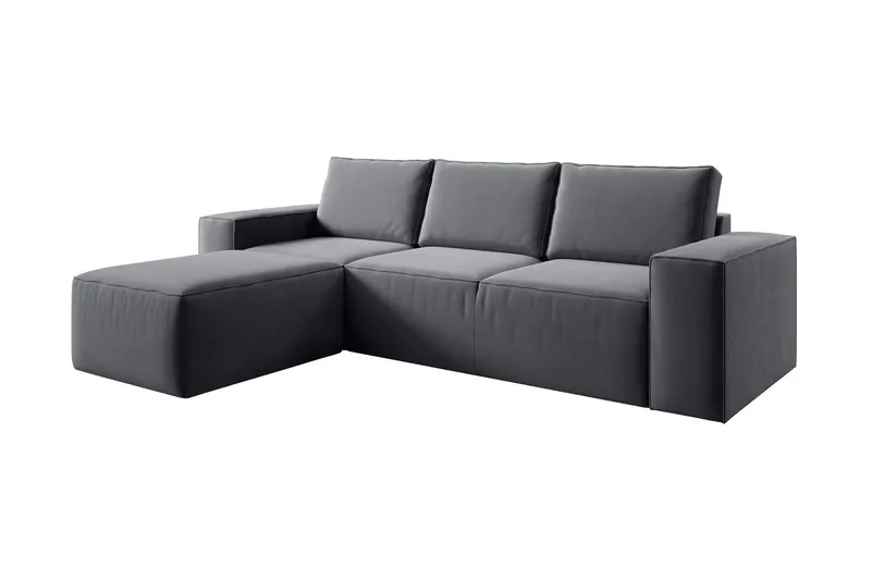 Kamli Bäddsoffa m. Divan med Förvaring - Mörkgrå - Möbler - Soffa - Bäddsoffa - Bäddsoffa divan