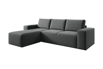 Kamli Bäddsoffa m. Divan med Förvaring - Mörkgrå - Möbler - Soffa - Bäddsoffa - Bäddsoffa divan
