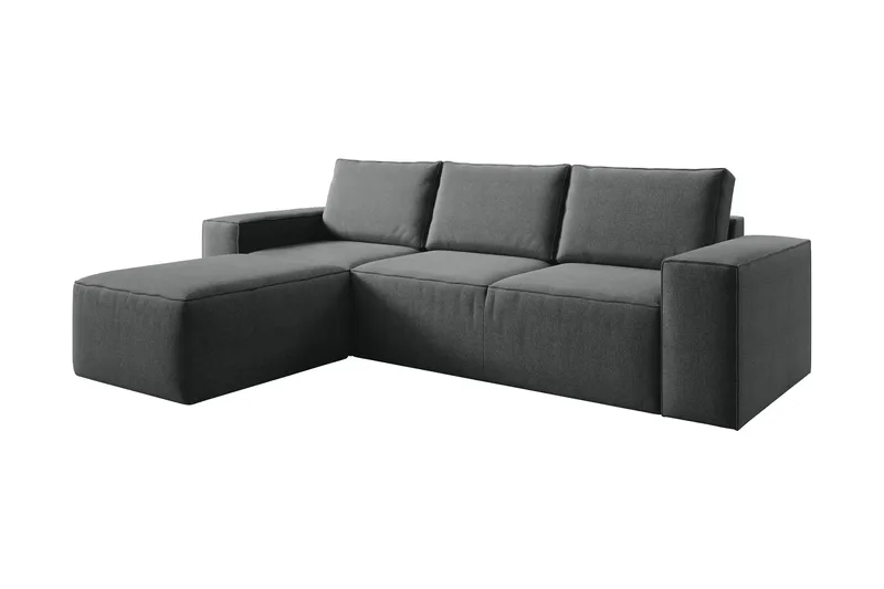 Kamli Bäddsoffa m. Divan med Förvaring - Mörkgrå - Möbler - Soffa - Bäddsoffa - Bäddsoffa divan
