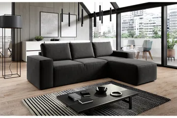 Kamli Bäddsoffa m. Divan med Förvaring - Mörkgrå - Möbler - Soffa - Bäddsoffa - Bäddsoffa divan
