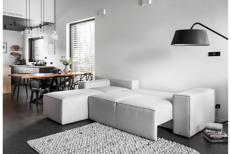 Kamli Bäddsoffa m. Divan med Förvaring - Svart - Möbler - Soffa - Bäddsoffa - Bäddsoffa divan