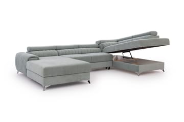 Kamran Bäddsoffa m. Divan och Schäslong med Förvaring - Beige - Möbler - Soffa - Bäddsoffa - Bäddsoffa divan