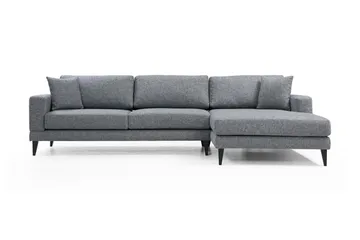 Katilaya Bäddsoffa med Divan Höger - Grå - Möbler - Soffa - Bäddsoffa - Bäddsoffa divan