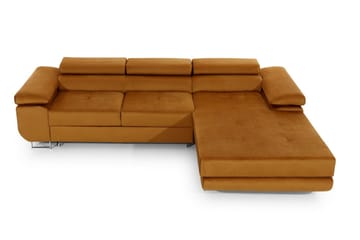 Klinka Bäddsoffa med Divan Höger - Gul - Möbler - Soffa - Bäddsoffa - Bäddsoffa divan