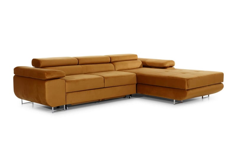 Klinka Bäddsoffa med Divan Höger - Gul - Möbler - Soffa - Bäddsoffa - Bäddsoffa divan
