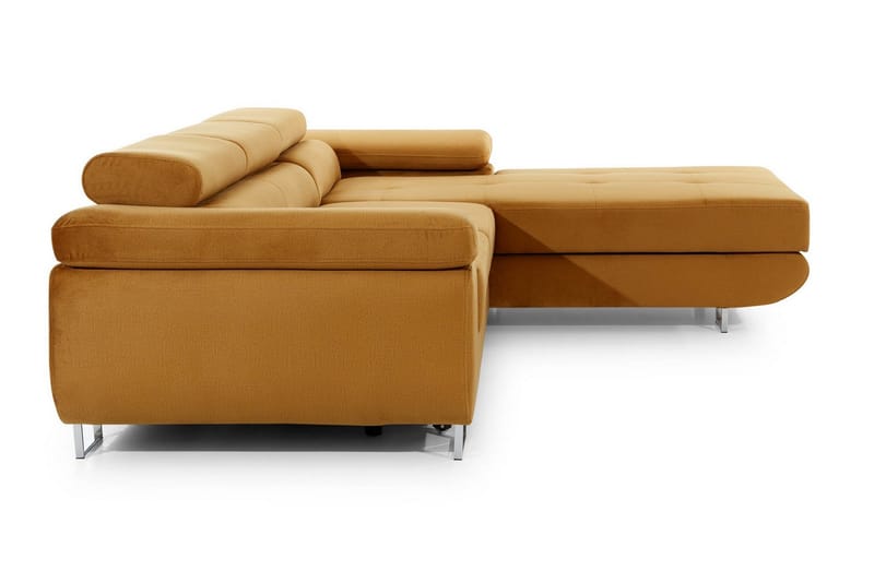 Klinka Bäddsoffa med Divan Höger - Gul - Möbler - Soffa - Bäddsoffa - Bäddsoffa divan