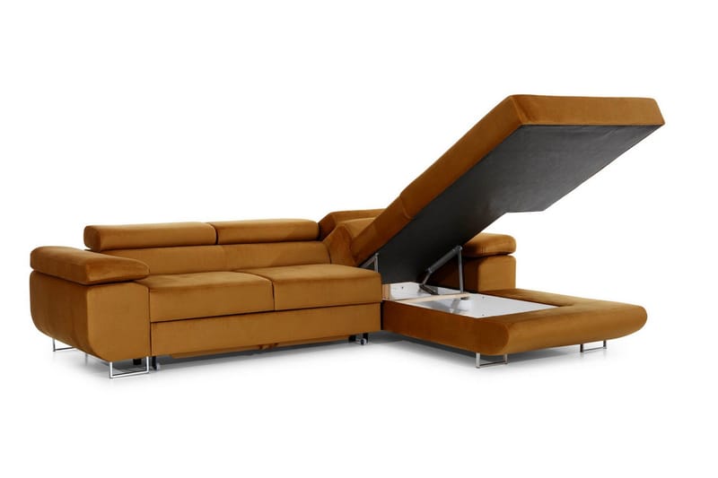 Klinka Bäddsoffa med Divan Höger - Gul - Möbler - Soffa - Bäddsoffa - Bäddsoffa divan