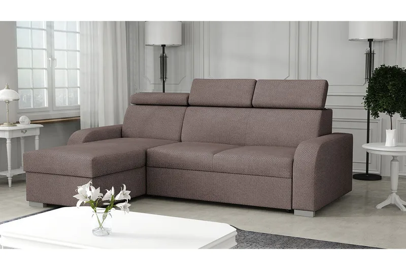 Lavona Divansoffa Vändbar - Brun - Möbler - Soffa - Bäddsoffa - Bäddsoffa divan