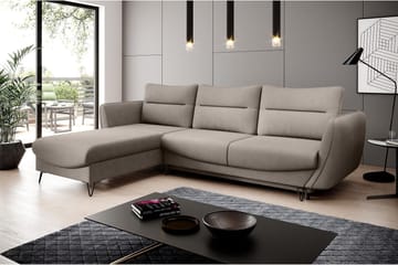 Lence Bäddsoffa m. Divan Förvaring - Beige - Möbler - Soffa - Bäddsoffa - Bäddsoffa divan