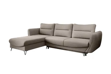 Lence Bäddsoffa m. Divan Förvaring - Beige - Möbler - Soffa - Bäddsoffa - Bäddsoffa divan