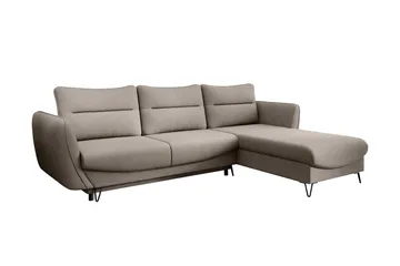 Lence Bäddsoffa m. Divan Förvaring - Beige - Möbler - Soffa - Bäddsoffa - Bäddsoffa divan