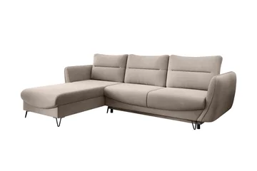 Lence Bäddsoffa m. Divan Förvaring - Beige - Möbler - Soffa - Bäddsoffa - Bäddsoffa divan