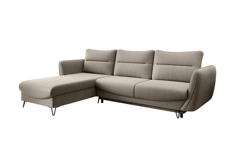 Lence Bäddsoffa m. Divan Förvaring - Beige - Möbler - Soffa - Bäddsoffa - Bäddsoffa divan