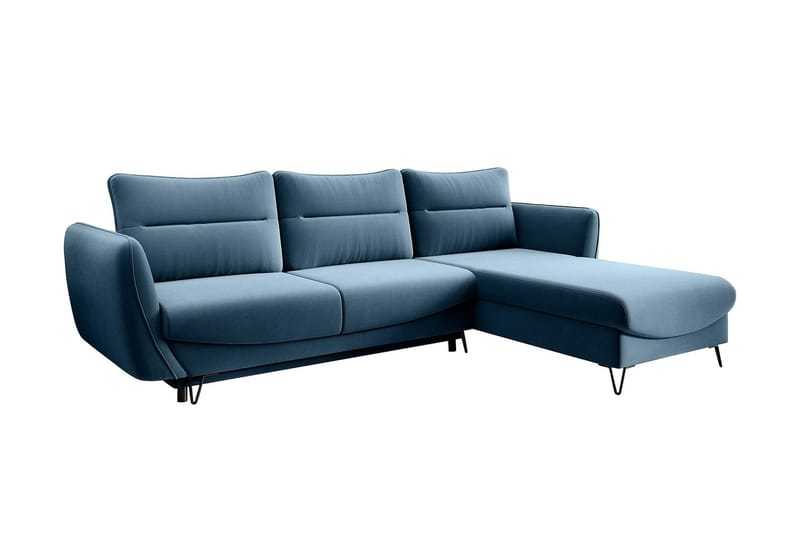 Lence Bäddsoffa m. Divan Förvaring - Blå - Möbler - Soffa - Bäddsoffa - Bäddsoffa divan