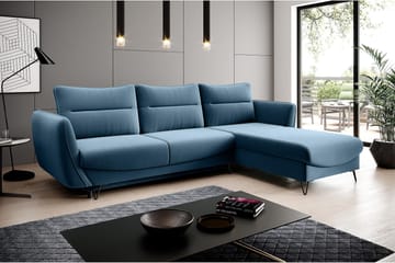 Lence Bäddsoffa m. Divan Förvaring - Blå - Möbler - Soffa - Bäddsoffa - Bäddsoffa divan