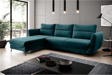 Lence Bäddsoffa m. Divan Förvaring - Blå/Grön - Möbler - Soffa - Bäddsoffa - Bäddsoffa divan