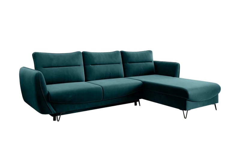Lence Bäddsoffa m. Divan Förvaring - Blå/Grön - Möbler - Soffa - Bäddsoffa - Bäddsoffa divan