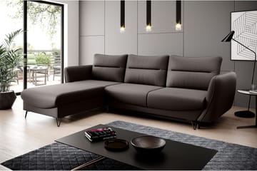 Lence Bäddsoffa m. Divan Förvaring - Brun - Möbler - Soffa - Bäddsoffa - Bäddsoffa divan