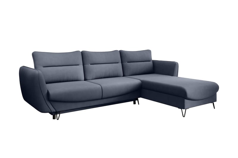 Lence Bäddsoffa m. Divan Förvaring - Grå - Möbler - Soffa - Bäddsoffa - Bäddsoffa divan