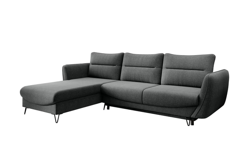 Lence Bäddsoffa m. Divan Förvaring - Grå - Möbler - Soffa - Bäddsoffa - Bäddsoffa divan
