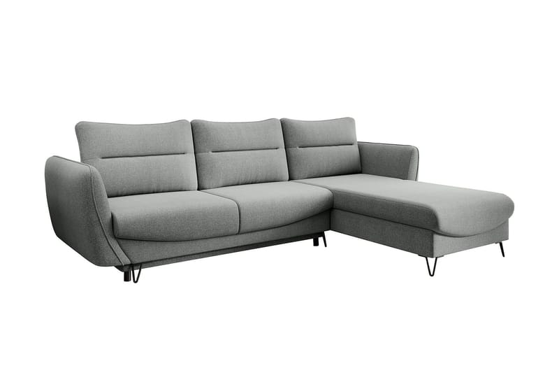 Lence Bäddsoffa m. Divan Förvaring - Grå - Möbler - Soffa - Bäddsoffa - Bäddsoffa divan